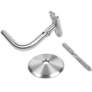 Handlaufhalter Edelstahl verstellbar mit Stockschraube für Rohr 33mm - 42mm - 48mm