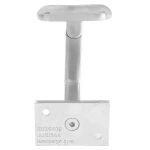 Rückseite des Vierkant Handlaufträgers mit Gelenk für 42,4 mm Rohrdurchmesser