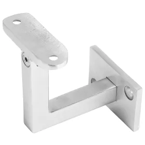 Handlaufträger mit eckiger Wandbefestigung und Gelenk für Rohre mit 42,4 mm