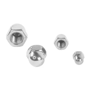 Hutmutter hohe Form mit M6, M8, M10 und M12 aus V2A Edelstahl