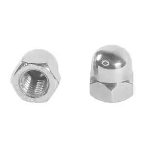 Hutmutter M10 M8 M6 und M12 aus V2A Edelstahl - hohe Form