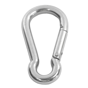 Edelstahl Karabinerhaken groß 10 x 100 mm