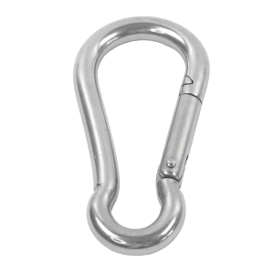 Karabinerhaken groß aus V4A Edelstahl - 11 x 120 mm