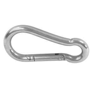 Edelstahl Karabinerhaken groß mit 11 x 120 mm