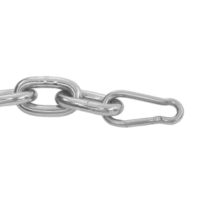 Montagebeispiel des kleinen Karabinerhaken aus Edelstahl 3 x 30 mm