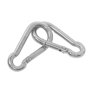 Karabinerhaken klein aus Edelstahl 4 x 40 mm