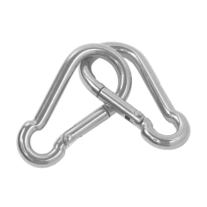 Karabinerhaken klein aus Edelstahl - 5 x 50 mm