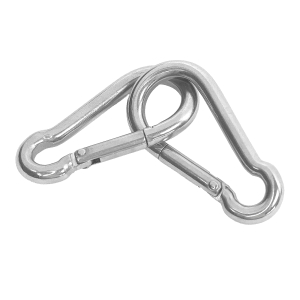 6 x 60 mm Karabinerhaken aus Edelstahl V4A