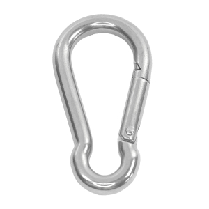 Karabinerhaken 8 x 80 mm aus Edelstahl