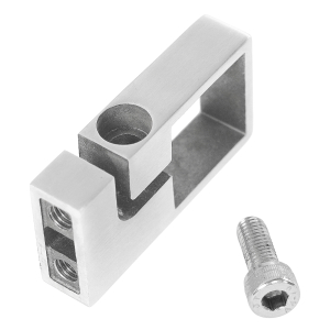 Vierkantrohr Klemmverbinder 40 x 40 mm aus Edelstahl V2A