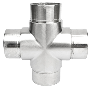 Edelstahl Kreuzverbinder für Rohr / Rundrohr 42,4 x 2,0 mm
