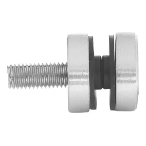 30 mm Plattenhalter aus V2A Edelstahl mit M10 x 50 mm Befestigungsschraube