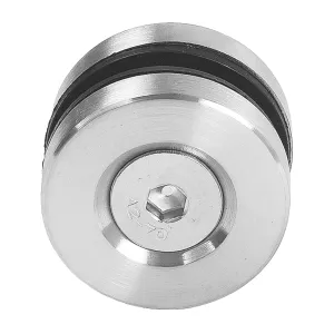 Vorderseite des 40 mm Plattenhalter mit M10 x 50 mm Senkkopf Befestigungsschraube