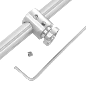 Querstabhalter Edelstahl 10 mm Bohrung und 20 mm Durchmesser