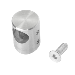 Querstabhalter Edelstahl - Durchgangsbohrung 12,2 mm - Rohr 33,7 mm