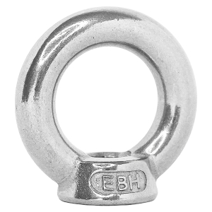 Ringmutter mit M8 Gewinde aus A4 Edelstahl