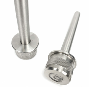 Rohraufsatz Edelstahl mit Stift 12 mm