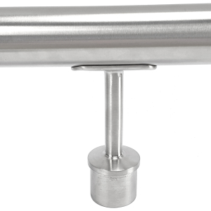 Rohrstütze Edelstahl starr mit Handlaufrohr 42 mm
