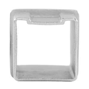 Edelstahl Rohrverbinder 40 mm Vierkantrohr