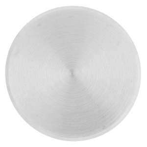 Edelstahlronde 120 x 6 mm mit Fase - einseitig geschliffen auf Korn 320
