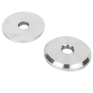 Edelstahl Ronden 40 x 5 mm mit Loch 10 mm