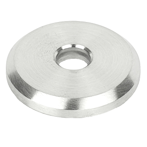 Edelstahl Ronde 40x5 mm mit Bohrung 10 mm - mit umlaufender Fase
