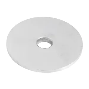 Rückseite der Ronde 50 x 5 mm mit 10,1 mm Mittelbohrung