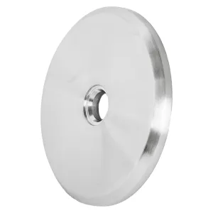 Seitenansicht der 60 x 5 mm Ronde aus Edelstahl mit Bohrung 8,5 mm