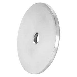 Ronde aus Edelstahl 60 x 5 mm mit Bohrung 8,5 mm