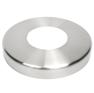 Abdeckrosette Edelstahl 90 mm - für S014138
