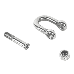 Schäkel mit Innensechskant und Sicherungsmutter 5mm