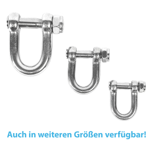 Schäkel mit Innensechskant und Sicherungsmutter 5mm