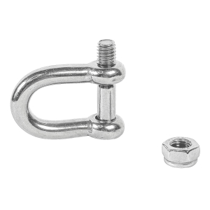 6mm Schäkel in Edelstahl A4 mit Innensechskant und Sicherungsmutter