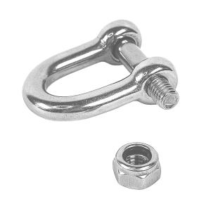 Schäkel A4 in 8mm Stärke mit Sicherungsmutter