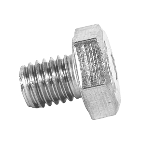 Liegende Perspektive einer Sechskantschraube M10x12mm nach DIN 933