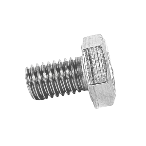 Liegende Perspektive einer Sechskantschraube M10x16mm nach DIN 933