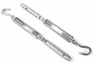 Spannschloß mit Hakenschraube und Seilspanner