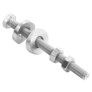 Edelstahl Spannschraube für 33,7 mm Rohre und mit M6 Gewinde