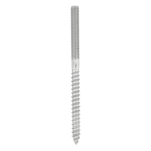 Edelstahl Stockschrauben M6 x 90 mm mit Linksgewinde