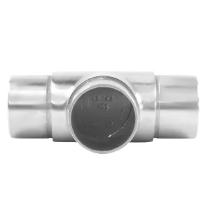 Fitting T-Stück für 42,4 mm Rohre aus Edelstahl