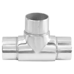 Edelstahlrohr T-Stück für 42,4 x 2,0 mm Rohre