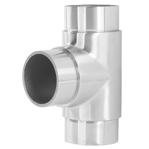 Edelstahl Rohrverbinder T-Stück für 48,3 mm Rohre