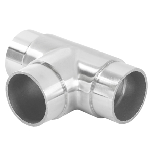 Rohr T-Stück aus Edelstahl für 48,3 mm Rohr