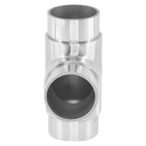 Steckfitting T-Stück aus V2A Edelstahl und für 48,3 x 2,0 mm Rohre