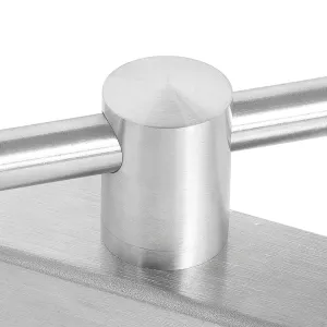 Montagebeispiel des Traversenhalter mit 10,2 mm Durchgangsbohrung