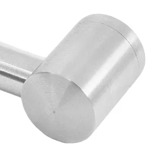 Montierter Edelstahl Querstabhalter mit Sackloch auf der rechten Seite und 12 mm Durchmesser