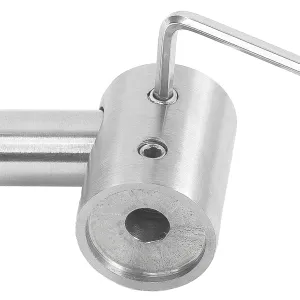 Montageanleitung um das 12 mm Rundmaterial im Querstabhalter zu befestigen