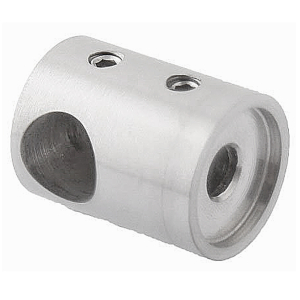 Traversenhalter für 12 mm Stab - flacher Ansatz - Sackloch rechts