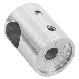 Traversenhalter für 12 mm Stab - flacher Ansatz - Sackloch rechts