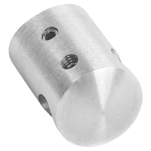 Edelstahl Querstabhalter für 42,4 mm Rohre und 10 mm Durchgangsbohrung